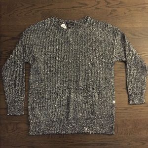 NWT Primark Atmosphere Silver Sparkle Sweater
